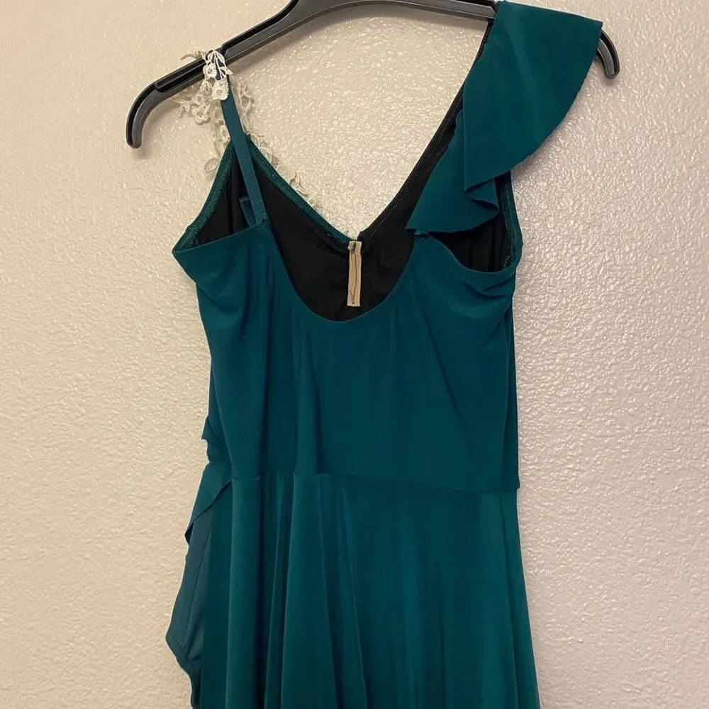 WEISSMAN Dance costume maxi dress lyrical Emerald green I Found You 11001 SA